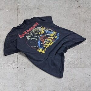 Mens Iron maiden grunge skater t shirt size small